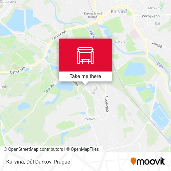 Карта Karviná, Důl Darkov