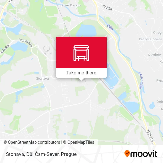 Stonava, Důl Čsm-Sever map