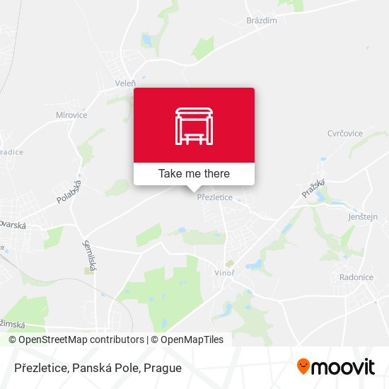 Přezletice, Panská Pole map