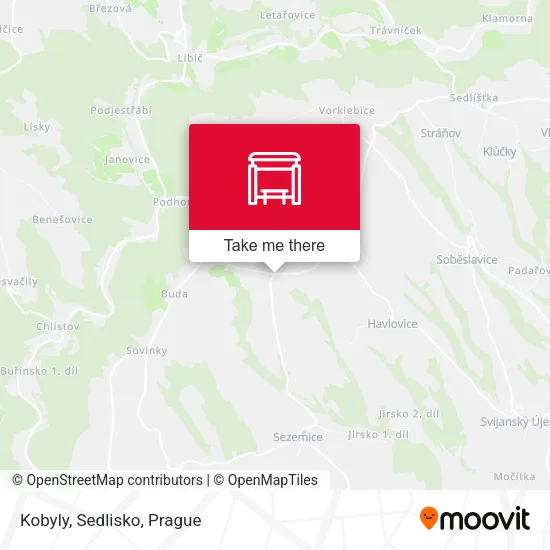 Карта Kobyly, Sedlisko