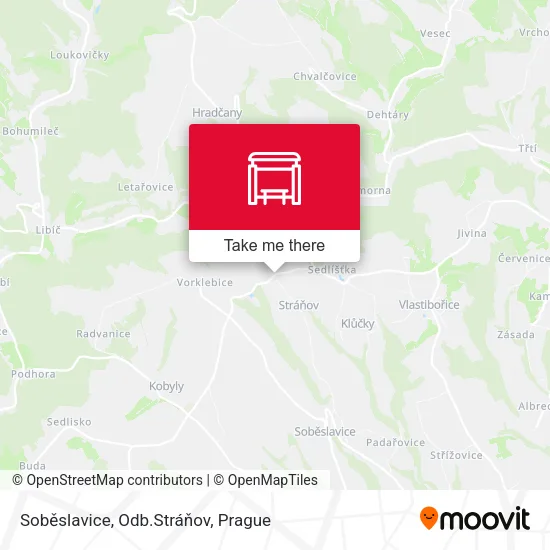 Карта Soběslavice, Odb.Stráňov