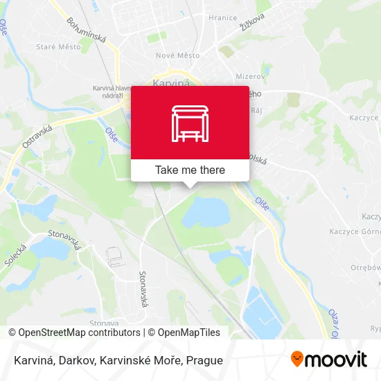 Карта Karviná, Darkov, Karvinské Moře
