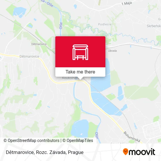 Карта Dětmarovice, Rozc. Závada