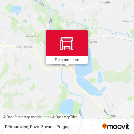 Карта Dětmarovice, Rozc. Závada