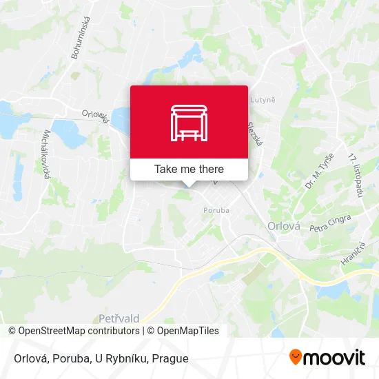 Orlová, Poruba, U Rybníku map