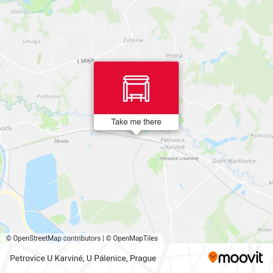 Карта Petrovice U Karviné, U Pálenice