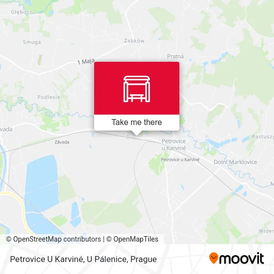 Карта Petrovice U Karviné, U Pálenice