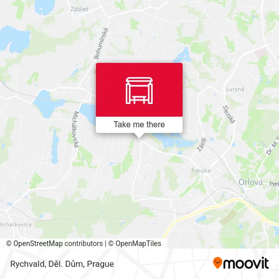 Карта Rychvald, Děl. Dům