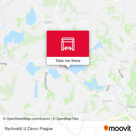 Карта Rychvald, U Závor