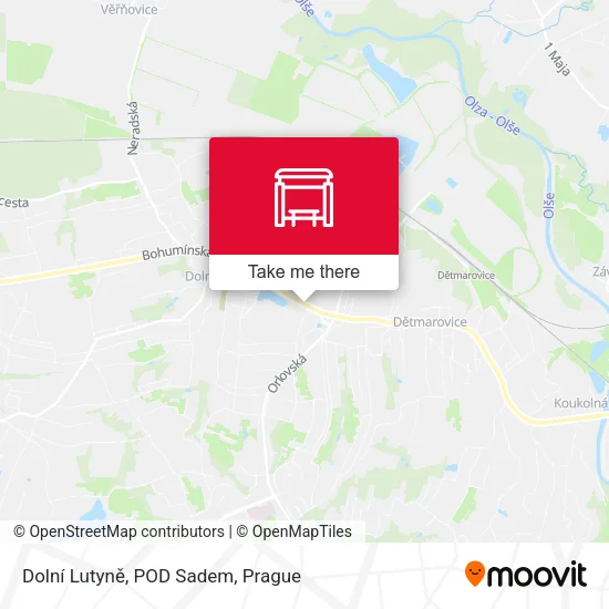 Карта Dolní Lutyně, POD Sadem