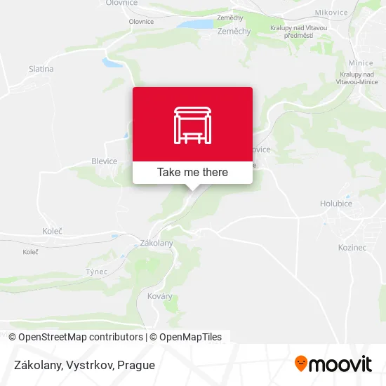 Карта Zákolany, Vystrkov