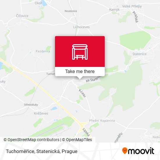 Tuchoměřice, Statenická map