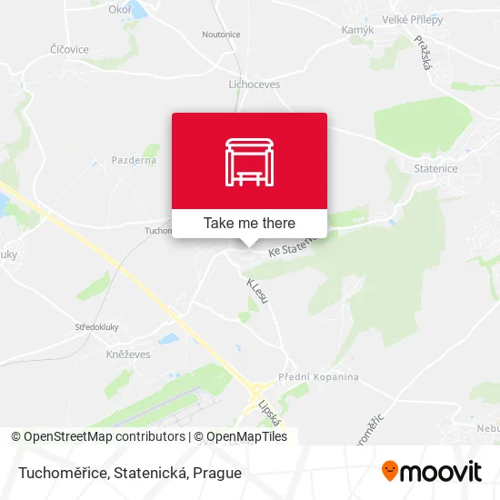 Карта Tuchoměřice, Statenická