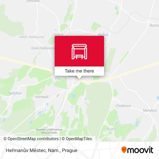 Heřmanův Městec, Nám. map