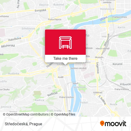 Карта Středočeská
