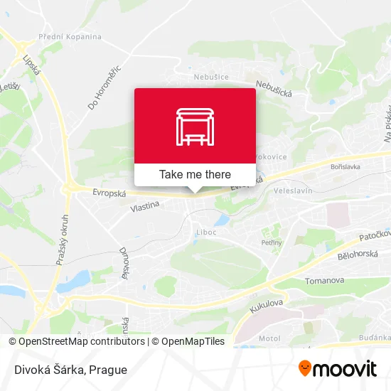 Карта Divoká Šárka