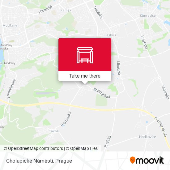 Cholupické Náměstí map