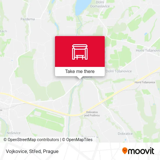 Карта Vojkovice, Střed