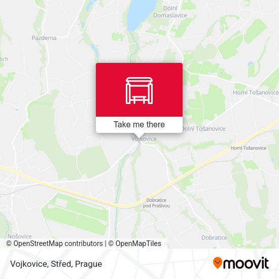 Карта Vojkovice, Střed