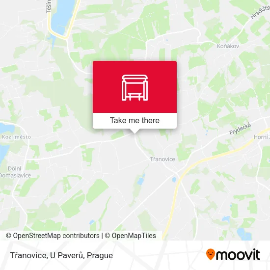 Карта Třanovice, U Paverů