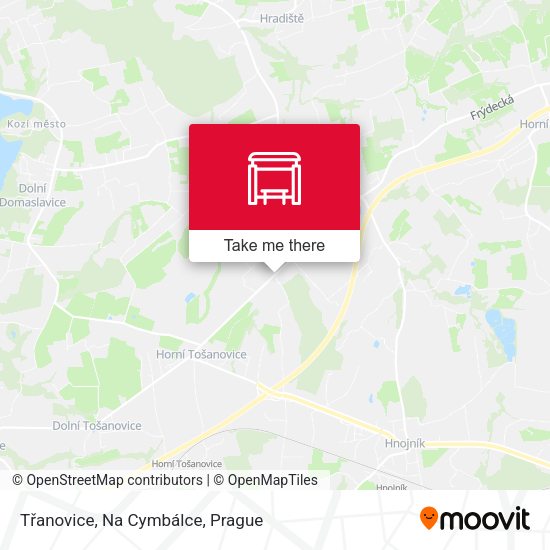 Карта Třanovice, Na Cymbálce