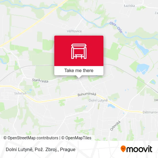 Карта Dolní Lutyně, Pož. Zbroj.