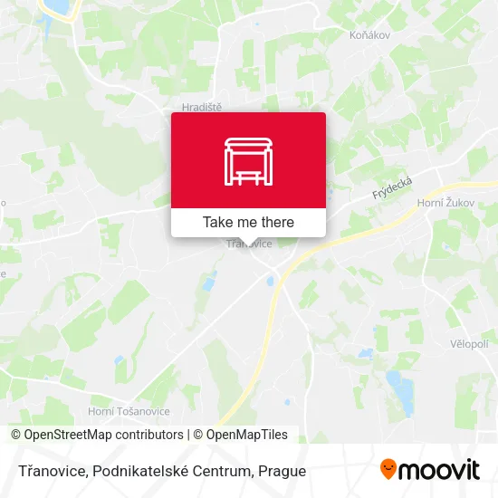 Карта Třanovice, Podnikatelské Centrum