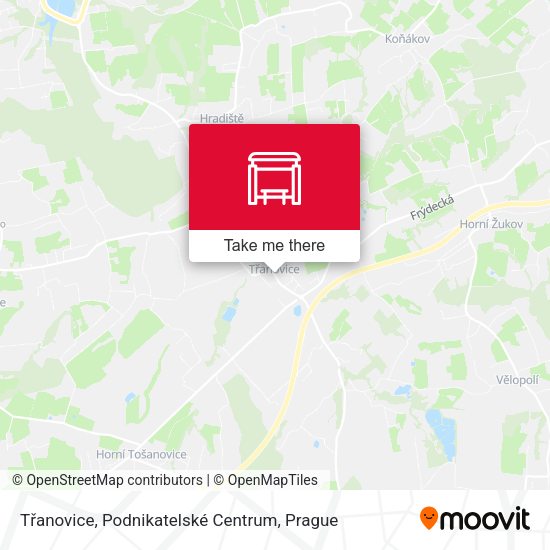 Карта Třanovice, Podnikatelské Centrum