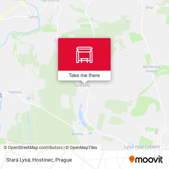 Карта Stará Lysá, Hostinec