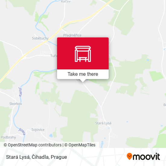 Stará Lysá, Čihadla map