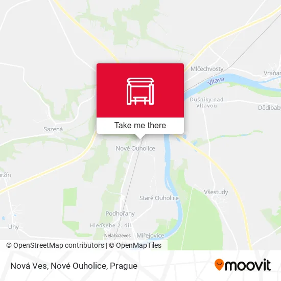 Карта Nová Ves, Nové Ouholice