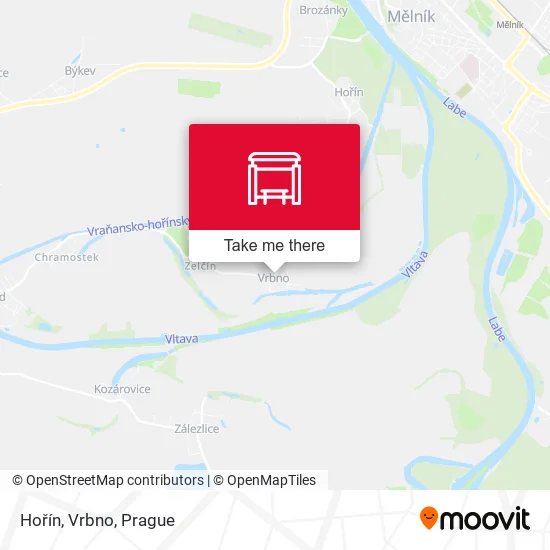 Карта Hořín, Vrbno
