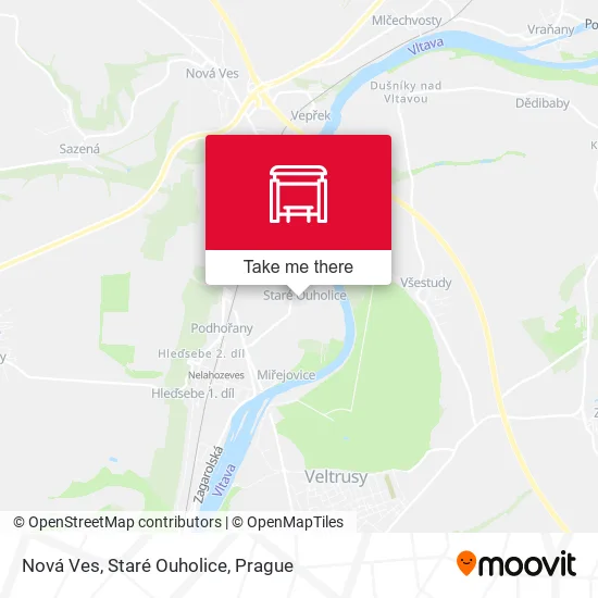 Карта Nová Ves, Staré Ouholice