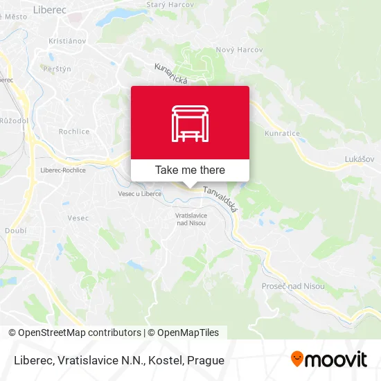 Карта Liberec, Vratislavice N.N., Kostel