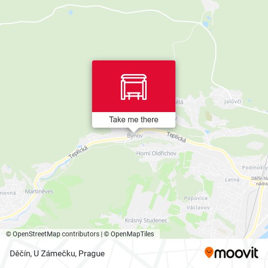 Děčín, U Zámečku map