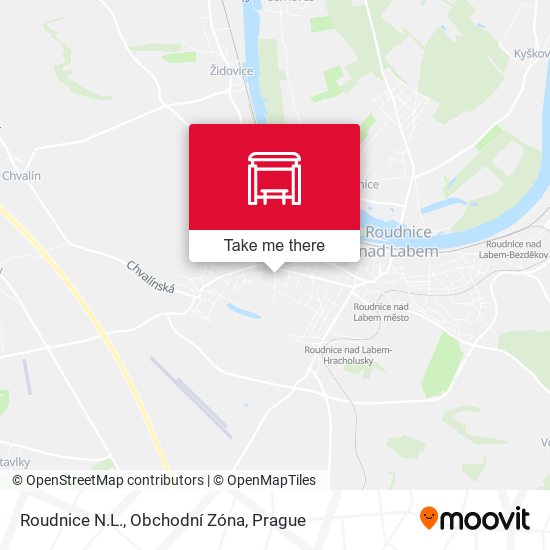 Roudnice N.L., Obchodní Zóna map