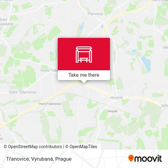 Карта Třanovice, Vyrubaná