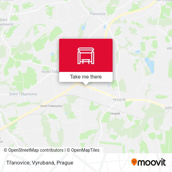 Карта Třanovice, Vyrubaná