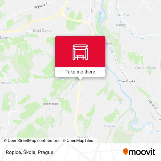 Карта Ropice, Škola