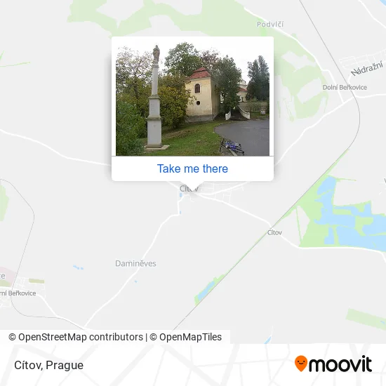 Карта Cítov