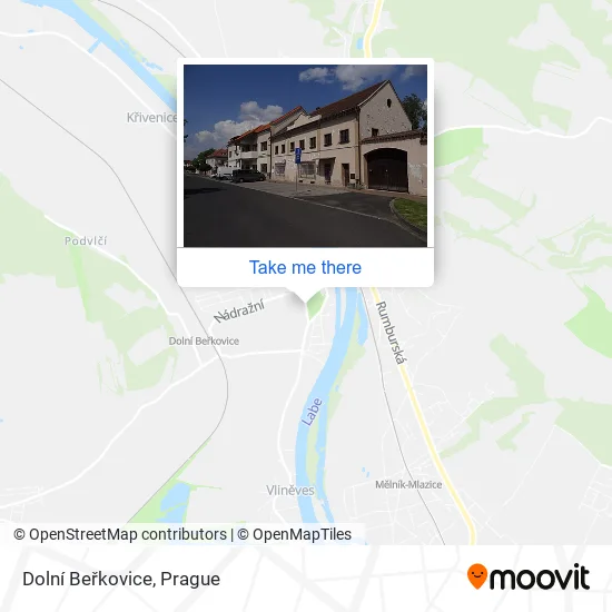 Карта Dolní Beřkovice