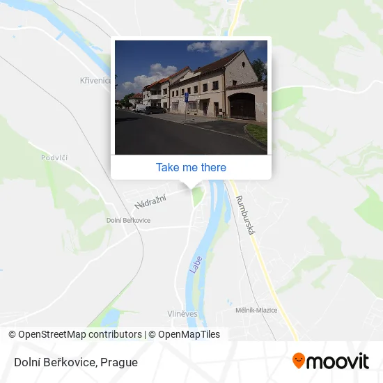 Карта Dolní Beřkovice