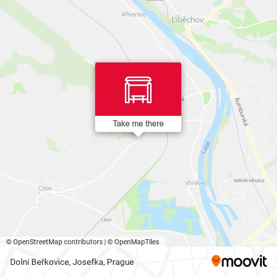 Карта Dolní Beřkovice, Josefka