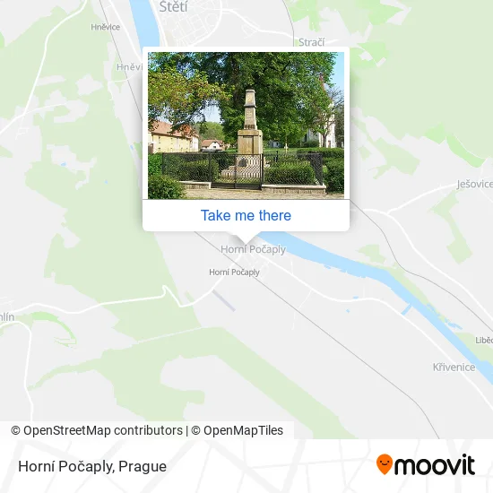 Карта Horní Počaply