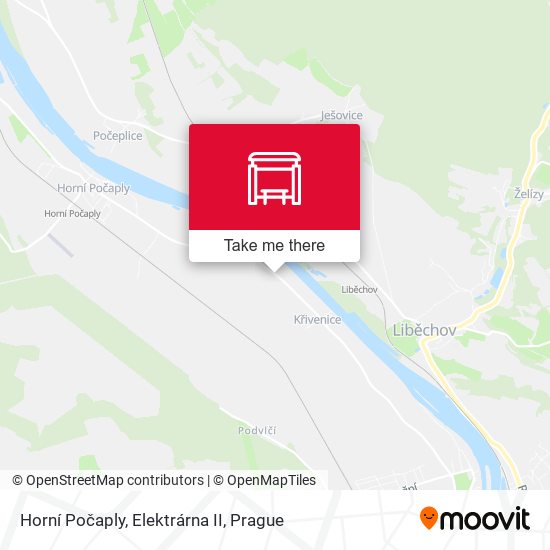 Horní Počaply, Elektrárna II map