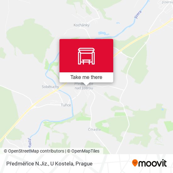 Předměřice N.Jiz., U Kostela map