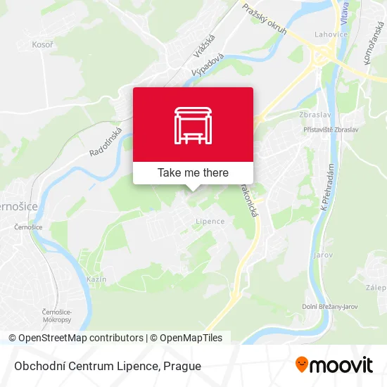 Карта Obchodní Centrum Lipence