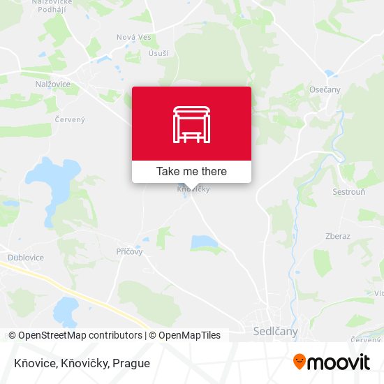 Kňovice, Kňovičky map