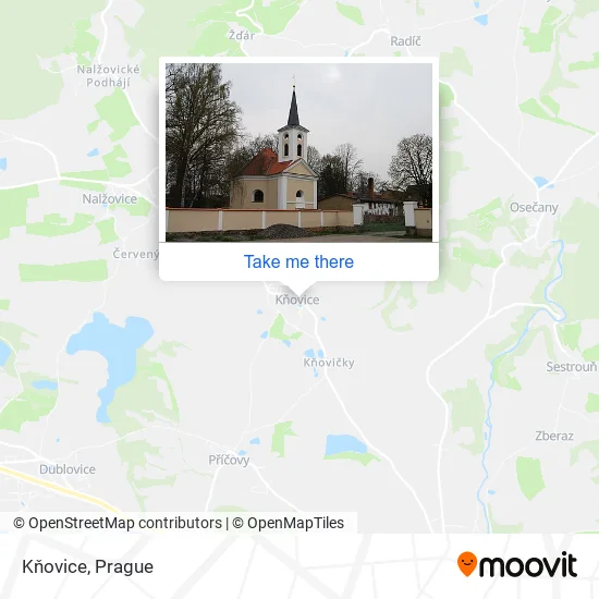 Карта Kňovice