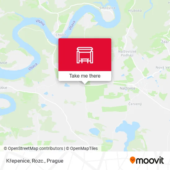 Карта Křepenice, Rozc.